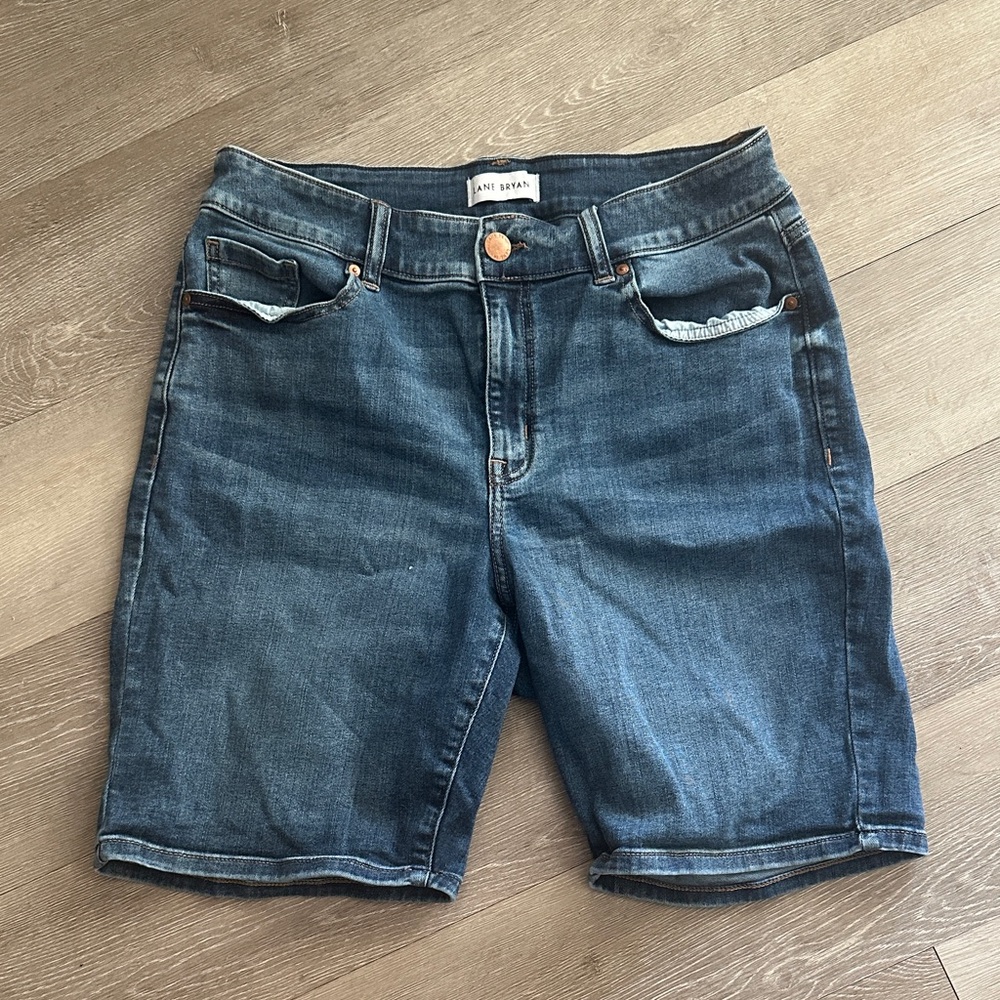 Lane Bryant | Denim High-Rise Bermuda Shorts (Curvy Fit)